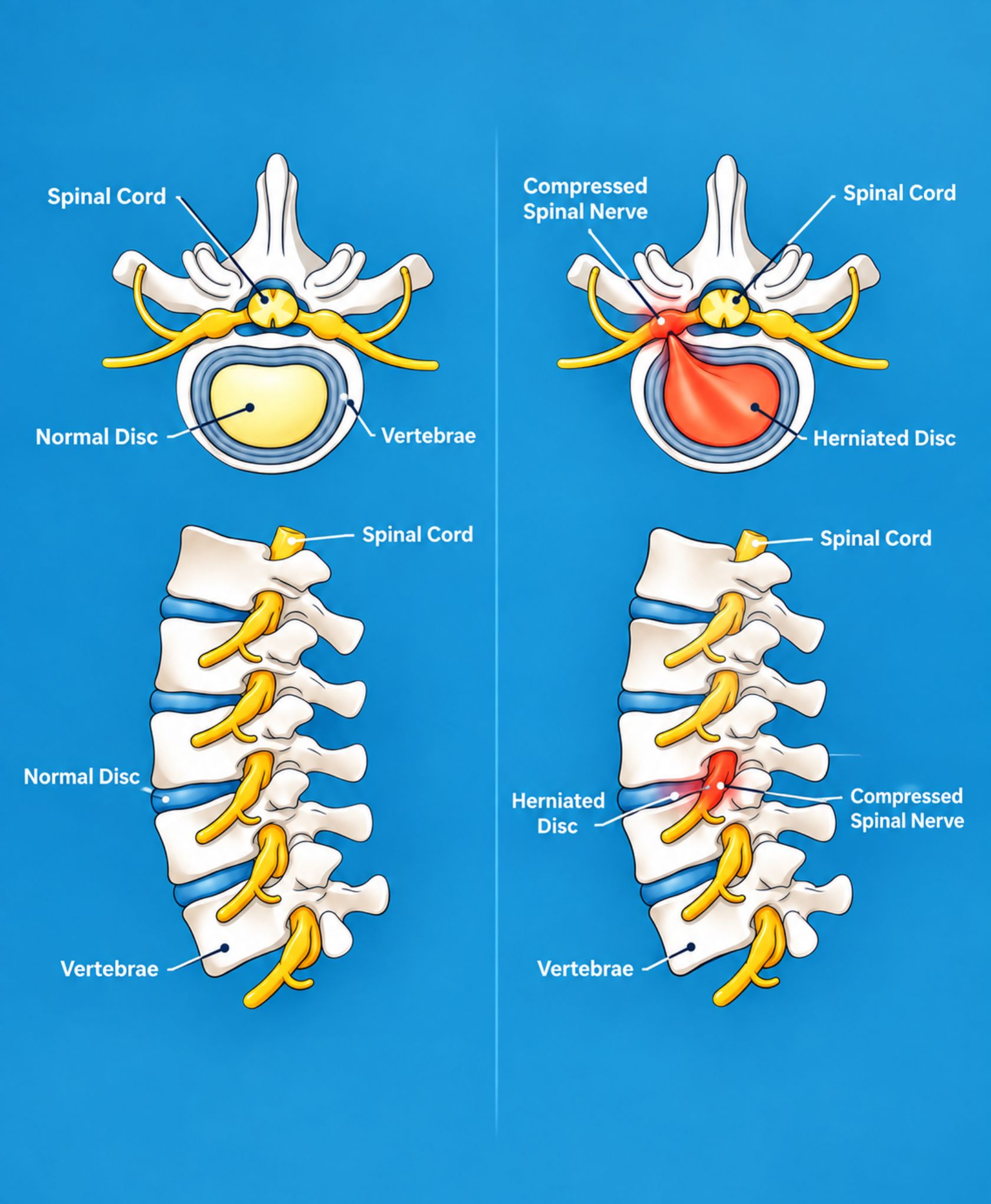 Slip Disc Herniated Disc