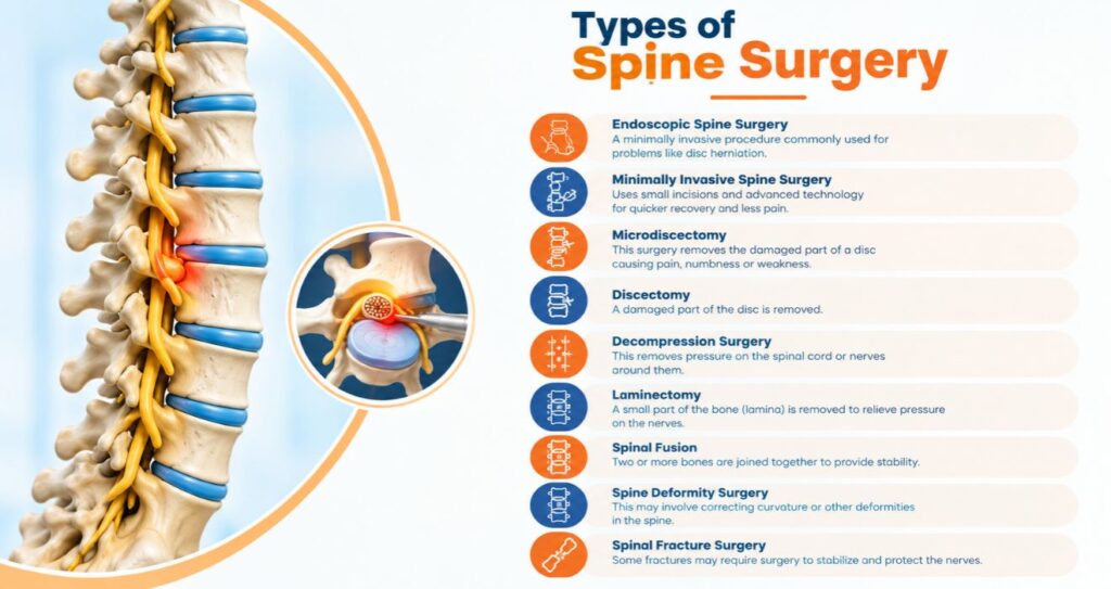Types Spine Surgery